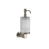 Gessi Emporio accessories Дозатор для жидкого мыла, подвесной, сатинированное стекло, цвет: Finox Brushed Nickel. 38815#149