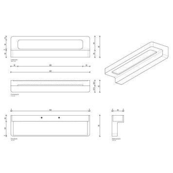 Decor Walther Form 34 LED Светильник настенный 34x9x5см, светодиодный, 1x LED 16W, цвет: черный матовый. 0329560-1