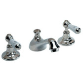 DevonDevon Dandy Смеситель для раковины на 3 отв., с донным клапаном, c ручками белыми, цвет: хром. MARF46CR