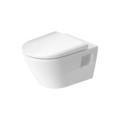 Duravit D-Neo Унитаз подвесной 37x54 см, безободковый, в комплекте с сиденьем 0021690000, цвет: белый. 45780900A1 (2578090000+0021690000)