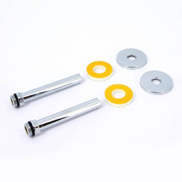 Комплект присоединительный Carlo Poletti 1/2 х 16 х 120 мм хромированный-2