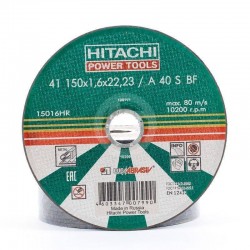 Отрезной диск по металлу Hitachi HTC-15016HR (15016HR) 150х1,6х22,2мм (А24,14А)