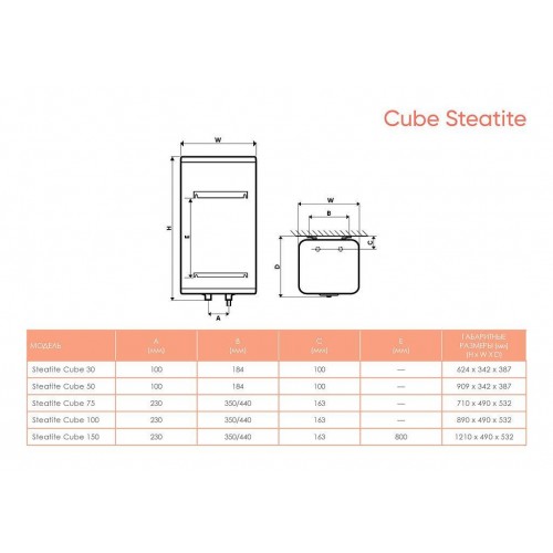 Водонагреватель накопительный Atlantic Steatite Cube 150 S4CM.-7