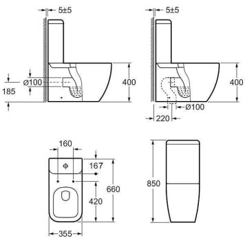 Allen Brau Infinity Сливной бачок, цвет: белый 4.21002.20-1