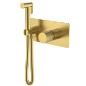 Boheme Stick Touch Гигиенический душ со смесителем и встраиваемой частью, цвет: matt gold 127-MG.2