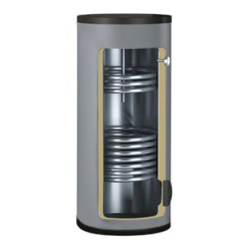 Водонагреватели косвенного нагрева Бойлер напольный B02 400 л, с 2-я ТО, 51/23 кВт, INOX, Gekon GK4002