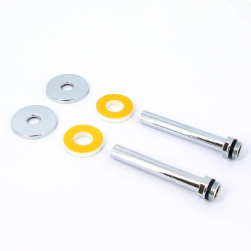 Комплект присоединительный Carlo Poletti 1/2 х 16 х 120 мм хромированный-1