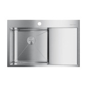 Omoikiri Akisame 78-L-IN Кухонная мойка нерж. сталь 78x51 см, цвет: нержавеющая сталь 4973060