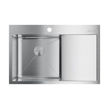 Omoikiri Akisame 78-L-IN Кухонная мойка нерж. сталь 78x51 см, цвет: нержавеющая сталь 4973060