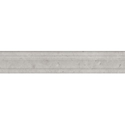 Риккарди Бордюр серый светлый матовый структура обрезной BLF010R 40x7,3