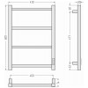 Стилье Формат 26 Полотенцесушитель электрический 43x7,4x60h см, цвет: белый 30526-6040