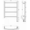 Сунержа Галант 3.0 Полотенцесушитель электрический 43,2x62,4h см, правое, без покрытия 00-5801-5040