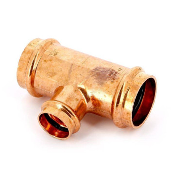 Тройник пресс IBP 42х28х42 медь-3
