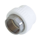 Муфта комбинированная Kalde под шестигранник (внутр. резьба, 75x2 1/2 ) для полипропиленовых труб под сварку (3222-nfo-752b06)