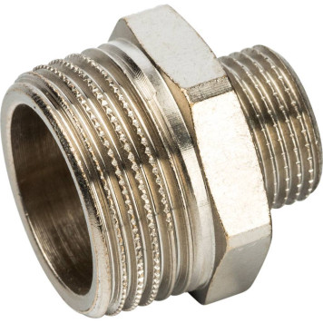 Переходник STOUT НН никелированный 3/4X3/8-2