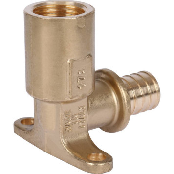 STOUT Угольник настенный с длинным нарезным патрубком 20-Rp 1/2-3