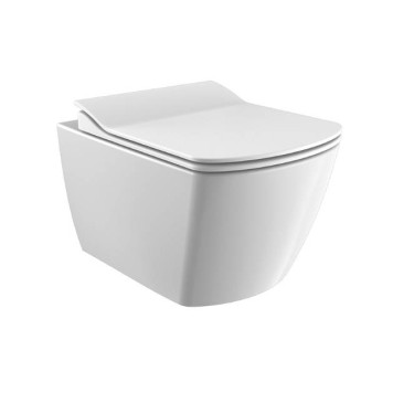 Унитаз подвесной безободковый ELEGANT цв. белый EG321-11CB00E-0000 (чаша без сидения)