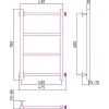 Стилье Версия-КБ Полотенцесушитель водяной для ГВС 47,5x70h см, цвет: без покрытия 00630-6040