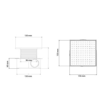 Boheme Душевой трап, цвет: black 984-15-B-1