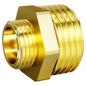 Нипель переходной LD Pride DN25х20 (1НР х 3/4НР) латунь с биркой