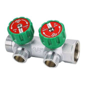 Коллектор регулирующий VARMEGA 3/4 2 х 1/2 хромированный VM14602