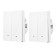 Комплект два умных двухклавишных выключателя HOMMYN 2SWZBNN02W