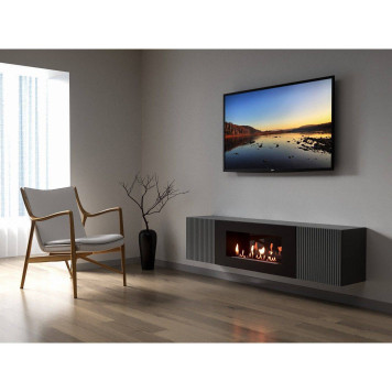 Тумба с биокамином Firelight BFP-P1700L графит-6