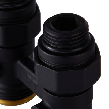 Узел нижнего подключения Royal Thermo прямой 1/2х3/4 EK (черный)-5