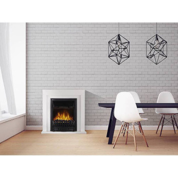 Каминокомплект:Очаг Electrolux EFP/P-1020LS,портал Simple Classic белый-2