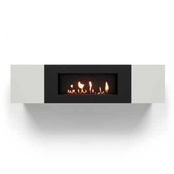 Тумба с биокамином Firelight BFP-P1600 белая-1
