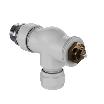 Набор термостатический осевой Royal Thermo Design Pro 15мм М30х1,5 (Белый)-2