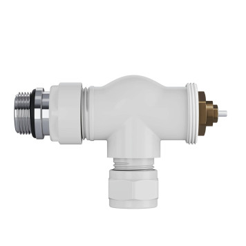 Набор термостатический осевой Royal Thermo Design Pro 15мм М30х1,5 (Белый)-4