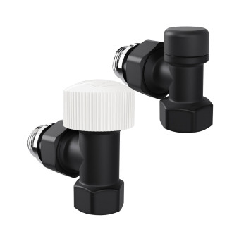 Набор термостатический угловой Royal Thermo Design 1/2М30х1,5 (Черный)-1
