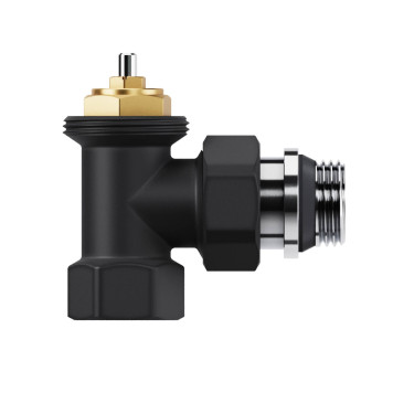 Набор термостатический угловой Royal Thermo Design 1/2М30х1,5 (Черный)-4