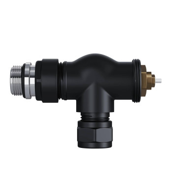 Набор термостатический осевой Royal Thermo Design Pro 15мм М30х1,5 (Черный)-4