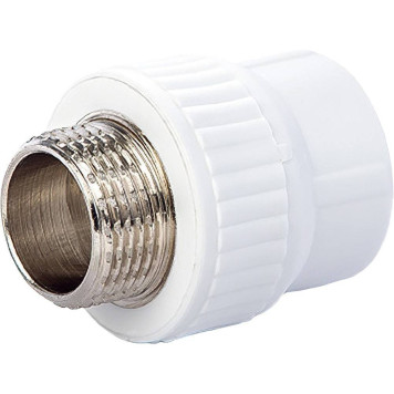 Муфта Lammin PPR комбин. НР 32 х 1/2 80/20 белый