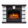 Каминокомплект: Очаг Electrolux EFP/P-2520LS N, портал Excalibur 25 камень белый