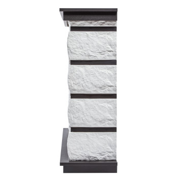 Каминокомплект: Очаг Electrolux EFP/P-2520LS N, портал Excalibur 25 камень белый-3