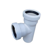 Тройник ХЕМКОР НПВХ ШУМЭКС внутренняя канализация 110х50 87 гр.
