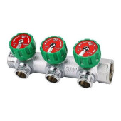 Коллектор регулирующий VARMEGA 3/4 3 х 1/2 хромированный VM14603