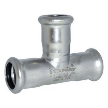 Тройник нерж AISI316L Дн22 Ру16 пресс Inoxpres RM 182022000