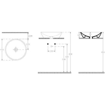 Allen Brau Fantasy Раковина 45 см, цвет: белый 4.11019.20-1