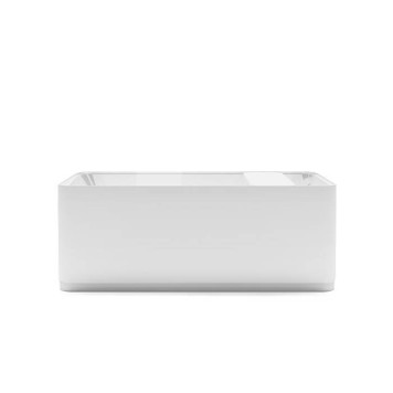 Gruppo Treesse Cross Ванна отдельностоящая 160х73х60 см., с сливом-переливом и сифоном, Solid Surface, цвет: белый матовый-5