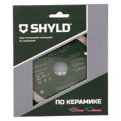Круг алмазный SHYLD сплошной по керамограниту и плитке 125х22,23 мм(30230)