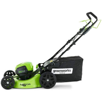 Газонокосилка аккумуляторная самоходная Greenworks 60V,46 см, б/щ (АКБ 4 Ач. и ЗУ)-3