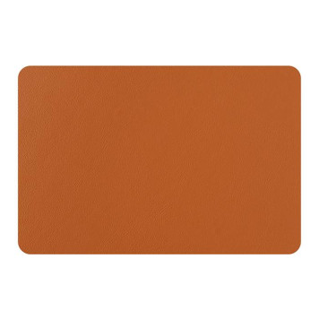 ADJ Плейсмат 45x30см., прямоугольный, натуральная кожа, цвет: коньяк/бордо-5