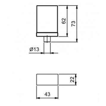 Fantini Venezia Ручка для смесителя, муранское стекло, цвет: хром-синий-1
