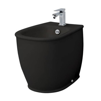 Artceram Azuley Биде напольное 36х52см c креплением, с 1 отв. цвет: черный. AZB002 03 00 nero*1
