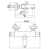 Gattoni Termostatici Термостатический смеситель для ванны, выпуск снизу, цвет: хром