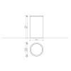 Decor Walther DW 121 Корзина для белья 35xh58см, напольная, цвет: черный матовый. 0610760